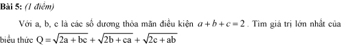 Đề thi thử vào lớp 10 môn Toán