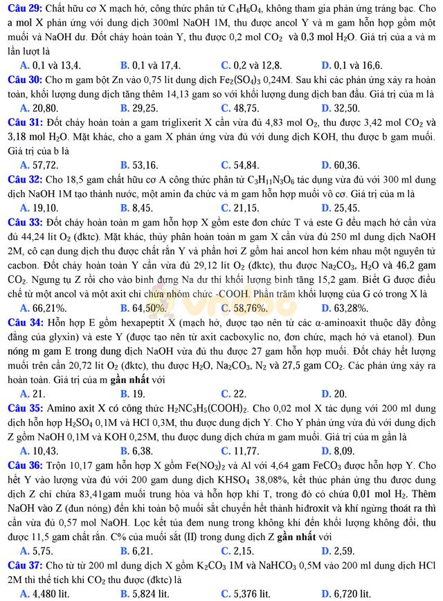 Đề thi thử THPT Quốc gia năm 2017 môn Hóa học có đáp án