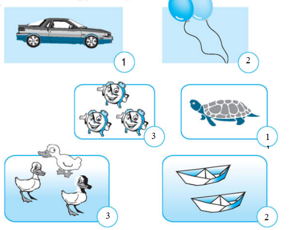 Giải bài tập trang 12, 13 SGK Toán 1