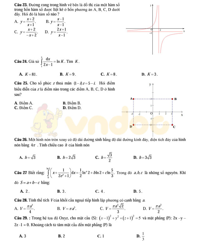 Đề thi thử THPT Quốc gia năm 2017 môn Toán Đề thi thử THPT Quốc gia năm 2017 môn Toán