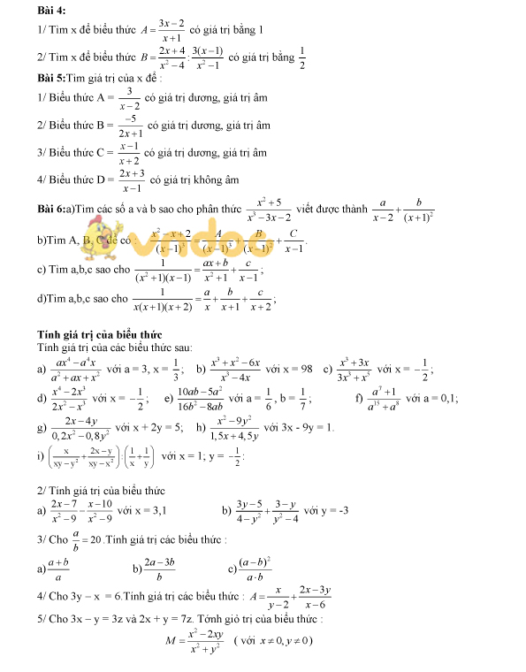 Tài liệu môn Toán lớp 8
