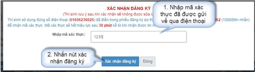 Thay đổi thông tin nguyện vọng online