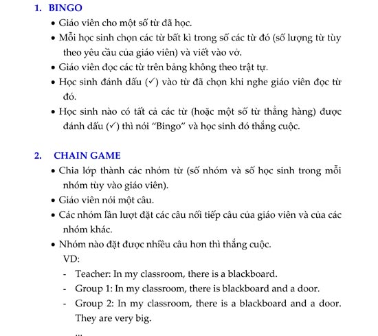 Các trò chơi Tiếng Anh hữu ích cho học sinh