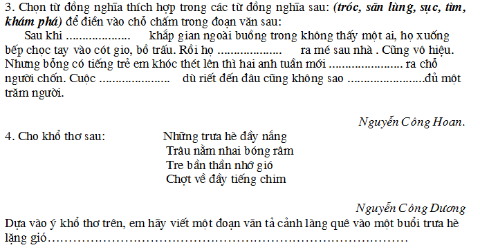 Bài tập cuối tuần lớp 5 HSG