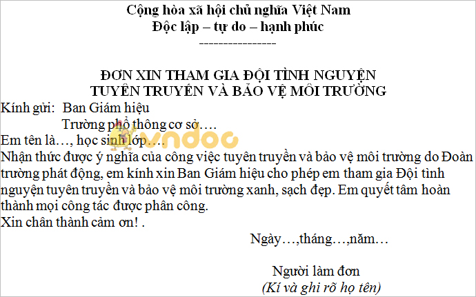 Luyện tập cách viết đơn và sửa lỗi