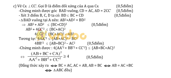 Đề thi học sinh giỏi môn Toán lớp 8