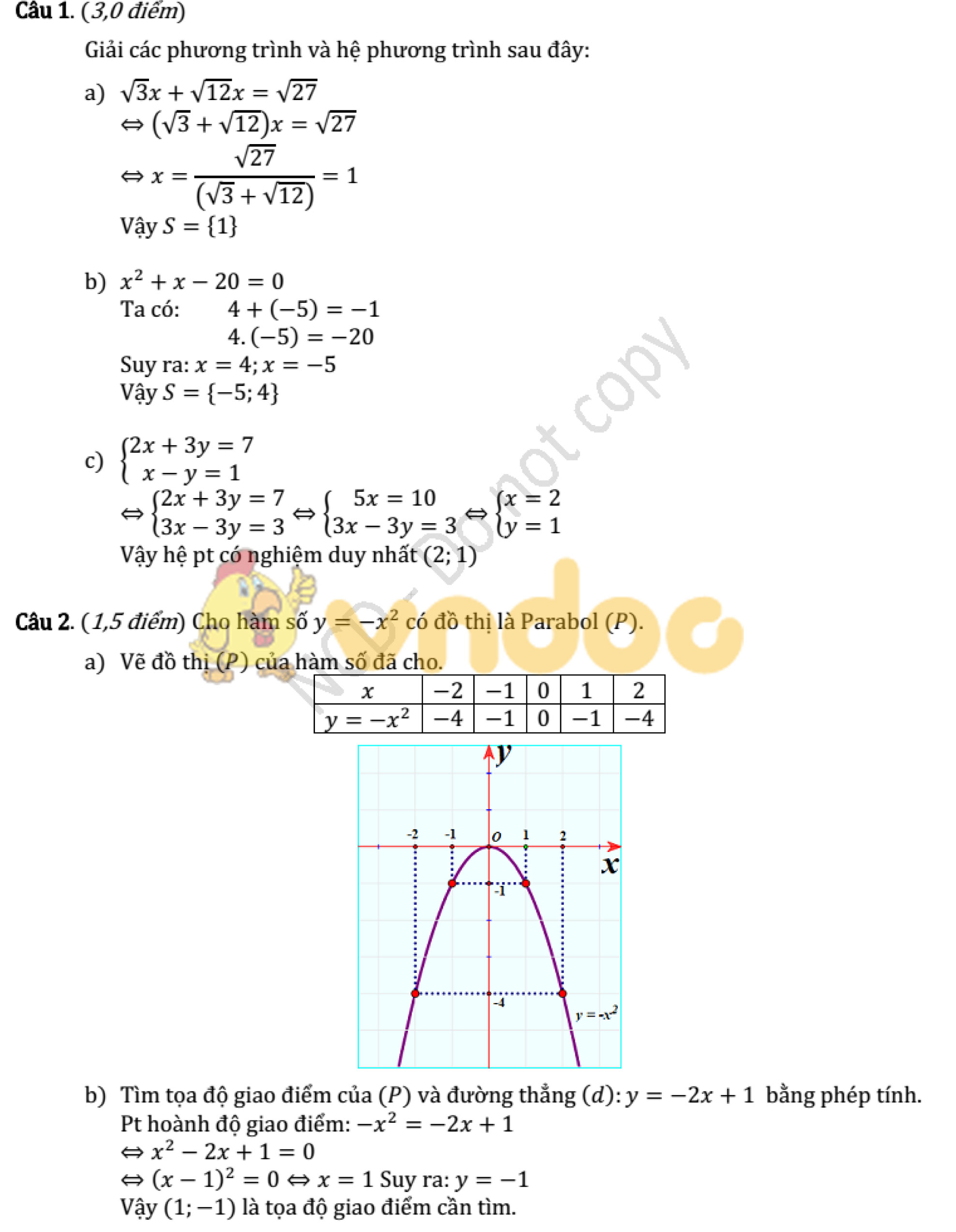 Đề thi tuyển sinh vào lớp 10