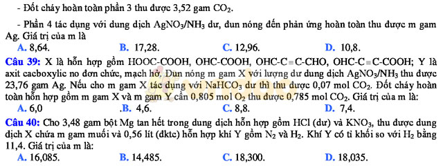 Đề thi khảo sát chất lượng đầu năm môn Hóa học lớp 12 trường THPT Thuận Thành 1, Bắc Ninh năm học 2017 - 2018