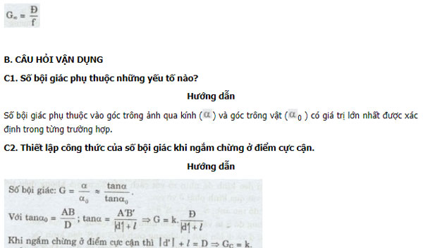 Câu hỏi bài tập môn Vật lý lớp 11 có đáp án