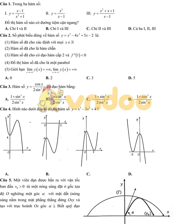 Đề thi thử THPT Quốc Gia có lời giải chi tiết