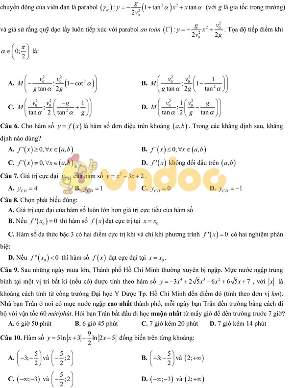 Đề thi thử THPT Quốc Gia có lời giải chi tiết