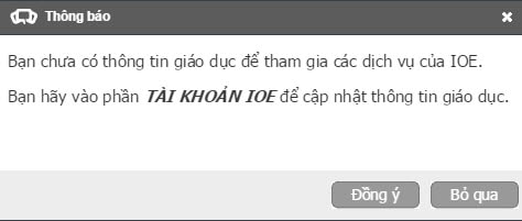 Cách đăng ký thi IOE tiếng Anh qua mạng