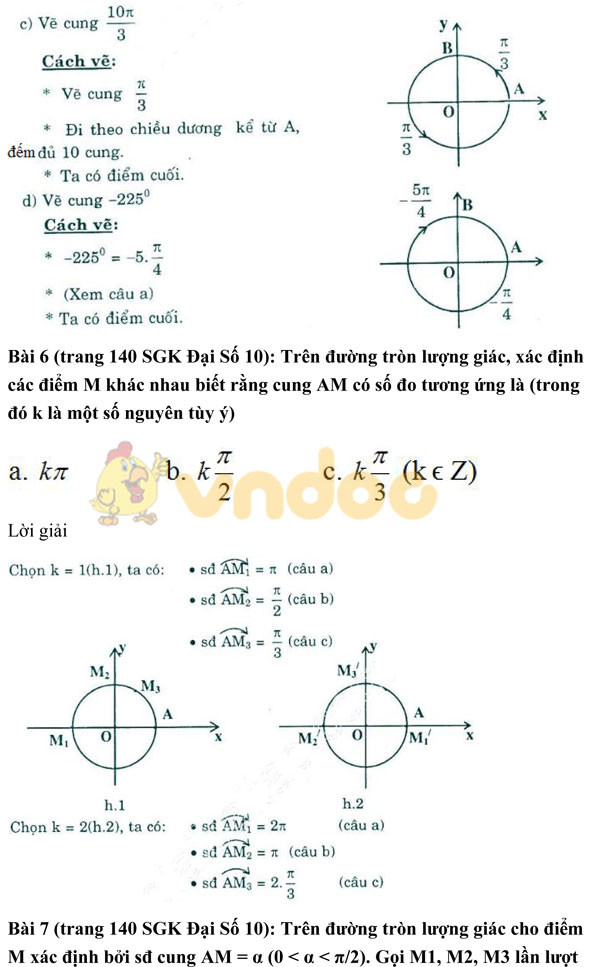 Giải bài tập trang 140 SGK Đại số 10