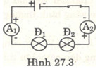 Đo cường độ dòng điện và hiệu điện thế đối với đoạn mạch nối tiếp