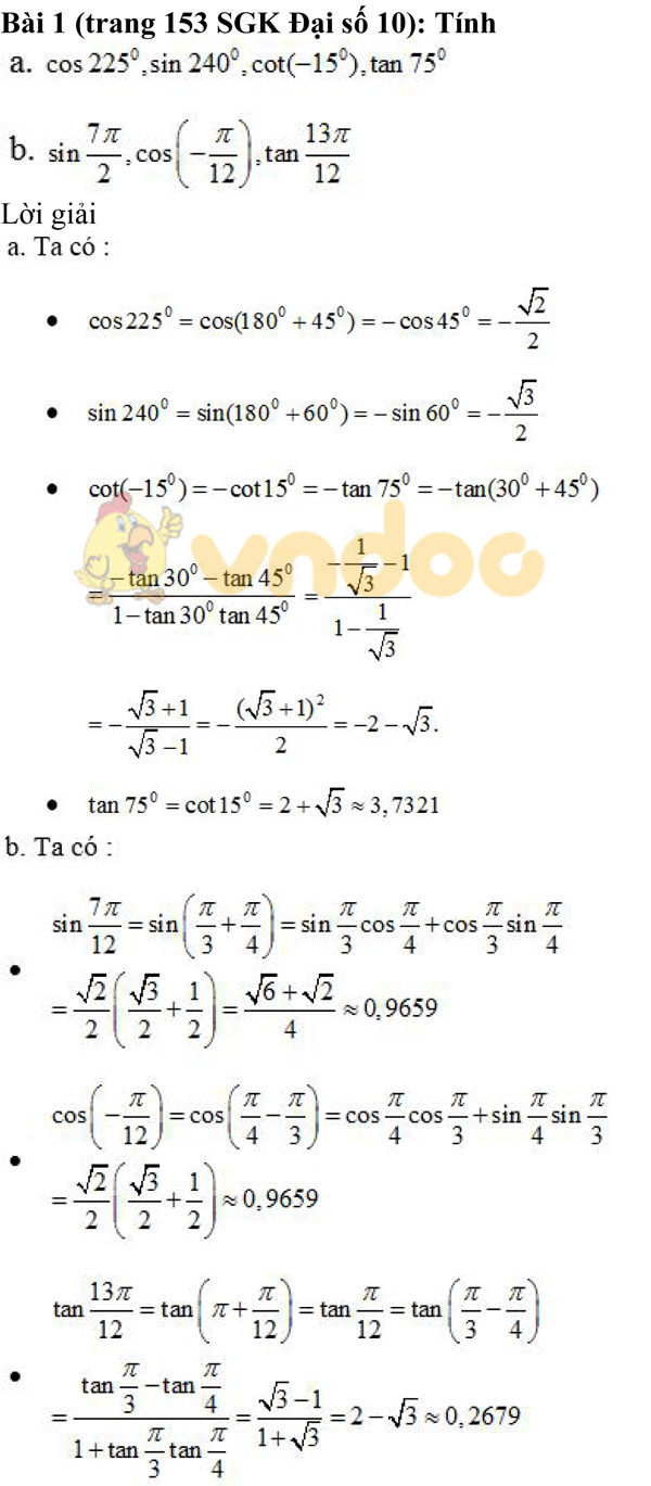 Giải chi tiết bài tập Đại số 10
