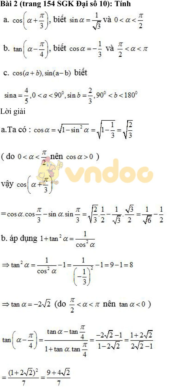 Giải chi tiết bài tập Đại số 10