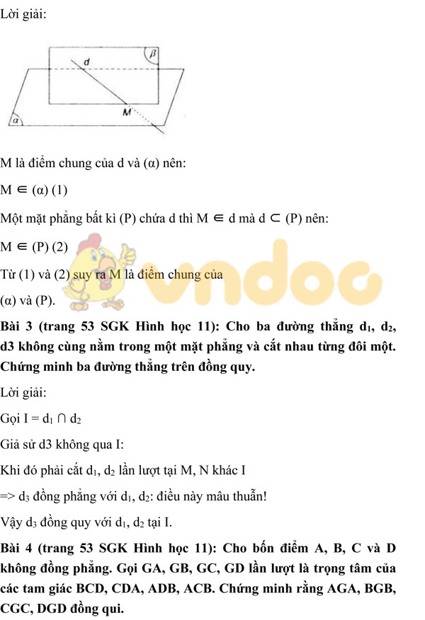 Giải bài tập Toán 11 chương 2 bài 1