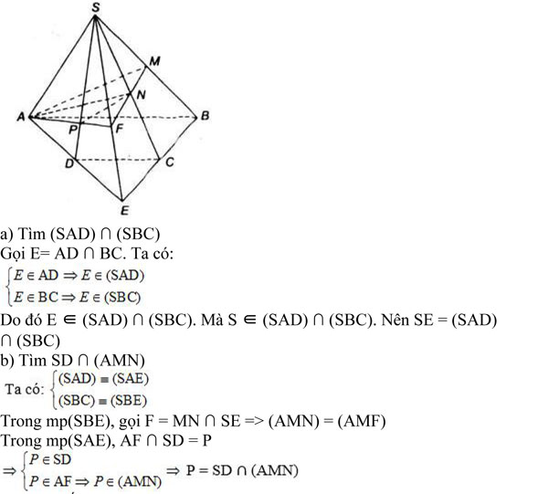 Giải bài tập Toán 11 Hình học bài tập ôn tập chương 2