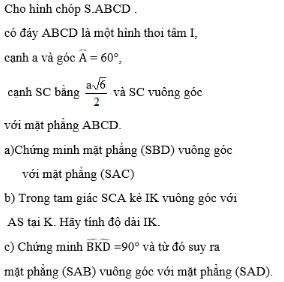 Giải bài tập Toán 11 chương 3 bài 4