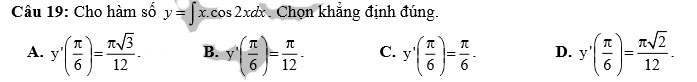 Đề thi thử THPT quốc gia môn Toán năm 2018