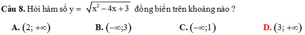 Đề thi thử THPT quốc gia môn Toán năm 2018