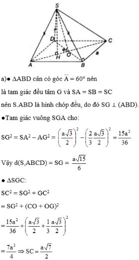 Giải bài tập Toán 11 bài tập ôn tập chương 3