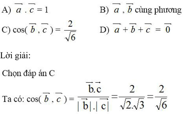 Câu hỏi trắc nghiệm Toán 12 chương 3