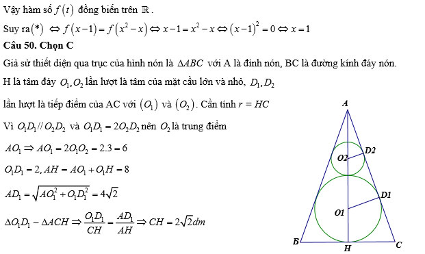 Đề thi thử THPT quốc gia môn Toán năm 2018