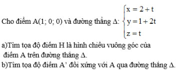 Giải bài tập Toán 12 chương 3 bài 3