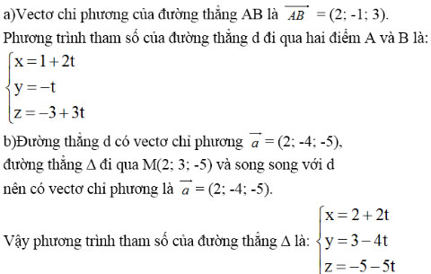 Giải bài tập Toán 12 ôn tập chương 3