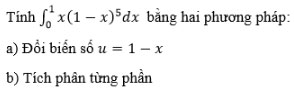 Giải bài tập Toán 12 chương 3 bài 2