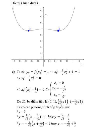 Giải Toán 12 Giải tích bài tập ôn tập cuối năm