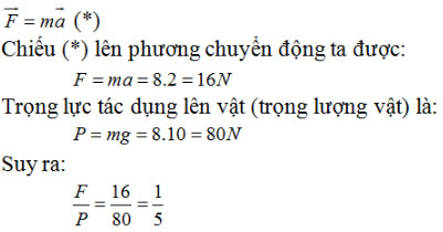 Giải bài tập Vật lý 10 bài 10