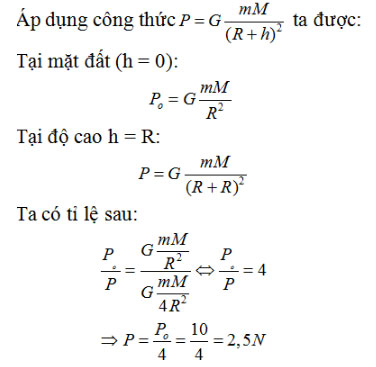 Giải bài tập Vật lý 10 bài 11