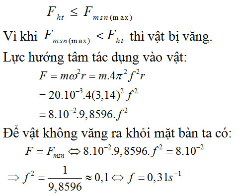 Giải bài tập Vật lý 10 bài 14