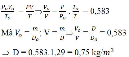 Giải bài tập Vật lý 10 bài 31