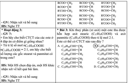 giáo án môn hóa học lớp 12