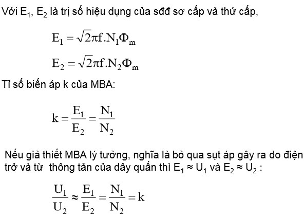 Nguyên lý và cấu tạo máy biến áp