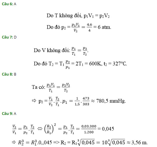 Trắc nghiệm Vật lý 10 chương 5