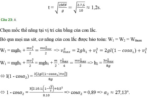 Trắc nghiệm Vật lý 10: Ôn tập cuối chương 4