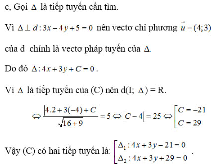 Phương trình đường tròn