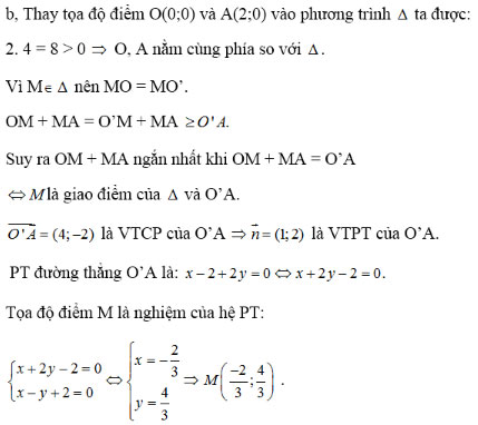 Giải bài tập Hình học 10 ôn tập chương 3
