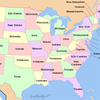 Trắc nghiệm Địa lý 11 bài 6: Hợp chủng quốc Hoa Kỳ (Tiết 3)