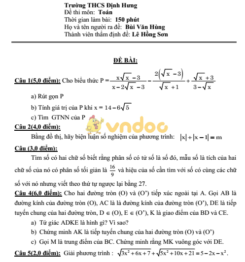 100 Đề thi học sinh giỏi lớp 9 môn Toán