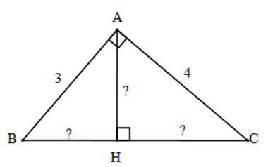 Giải bài tập SGK Toán lớp 9 bài 1: Một số hệ thức về cạnh và đường cao trong tam giác vuông