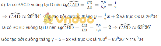 Giải bài tập SGK Toán lớp 9: Ôn tập Chương II – Hàm bậc nhất