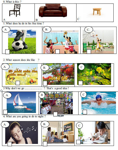 Đề kiểm tra 45 phút tiếng Anh 6