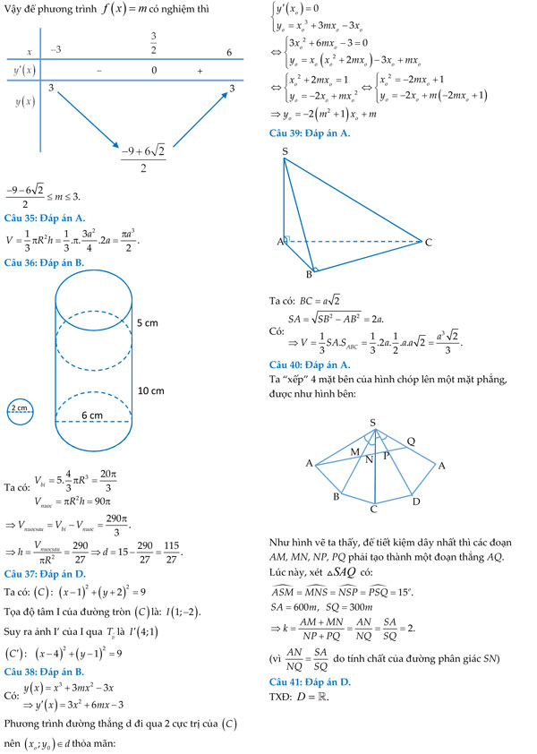 Đề thi thử THPT Quốc gia môn Toán năm 2018