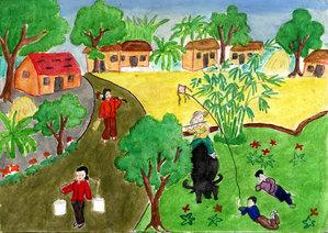 Vẽ tranh phong cảnh thiên nhiên đẹp