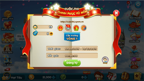 Hướng dẫn đăng ký cuộc thi Chinh phục vũ môn 2017